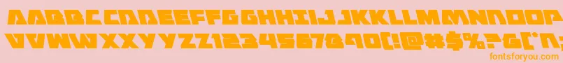 Eaglestrikeleft Font – Orange Fonts on Pink Background