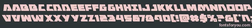Eaglestrikeleft Font – Pink Fonts on Black Background
