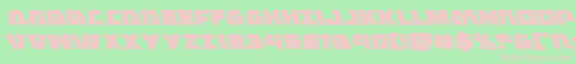 Шрифт Eaglestrikeleft – розовые шрифты на зелёном фоне