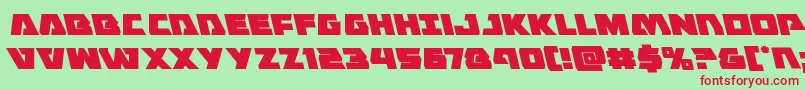 Eaglestrikeleft Font – Red Fonts on Green Background