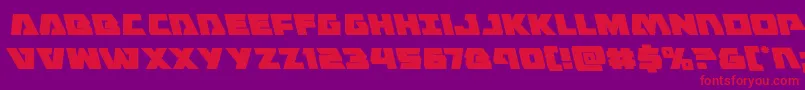 Eaglestrikeleft Font – Red Fonts on Purple Background