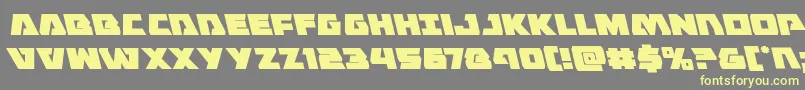 Eaglestrikeleft Font – Yellow Fonts on Gray Background