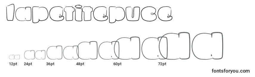 LaPetitePuce Font Sizes