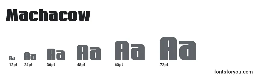 Machacow Font Sizes