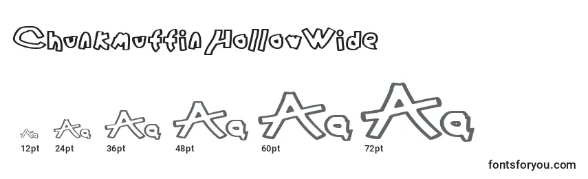 ChunkmuffinHollowWide Font Sizes