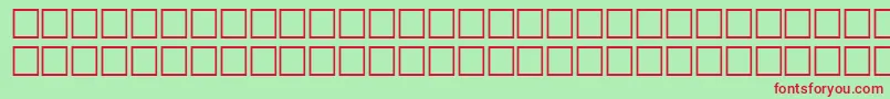 McsMozdalifaSUNormal. Font – Red Fonts on Green Background