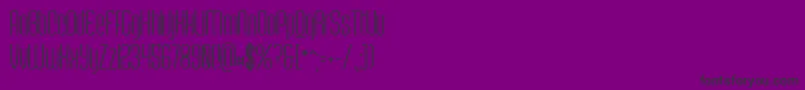 Czcionka ScantyperegularPersonal – czarne czcionki na fioletowym tle