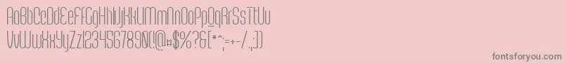 ScantyperegularPersonal Font – Gray Fonts on Pink Background