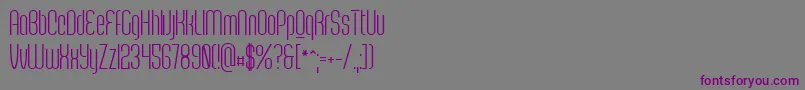 ScantyperegularPersonal-Schriftart – Violette Schriften auf grauem Hintergrund