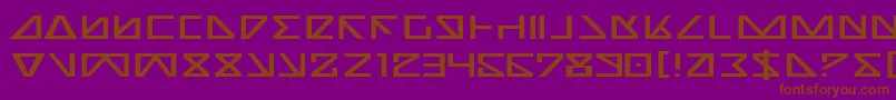 Nicke-fontti – ruskeat fontit violetilla taustalla