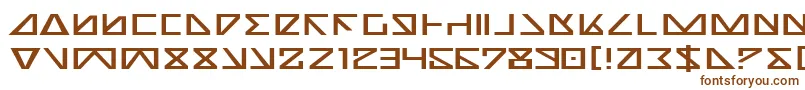 Шрифт Nicke – коричневые шрифты на белом фоне