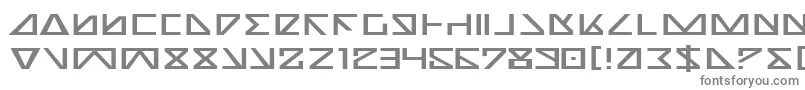 フォントNicke – 白い背景に灰色の文字