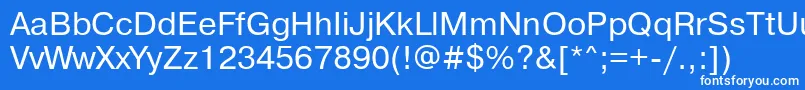 フォントPragmaticakoictt – 青い背景に白い文字