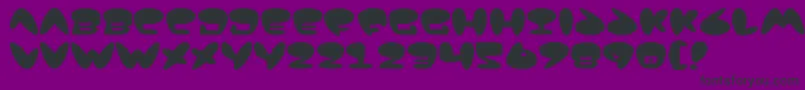 Jack Font – Black Fonts on Purple Background