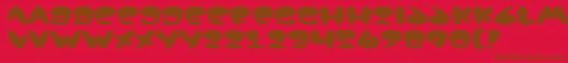 Jack Font – Brown Fonts on Red Background