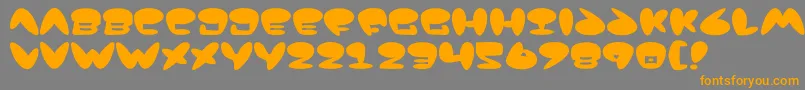 Czcionka Jack – pomarańczowe czcionki na szarym tle