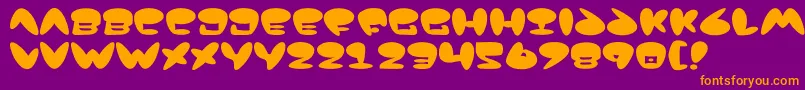 Jack Font – Orange Fonts on Purple Background