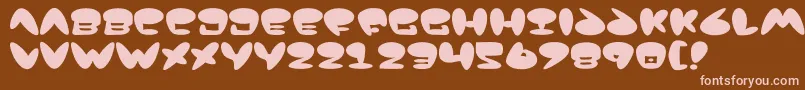 Jack Font – Pink Fonts on Brown Background