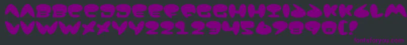 Jack Font – Purple Fonts on Black Background