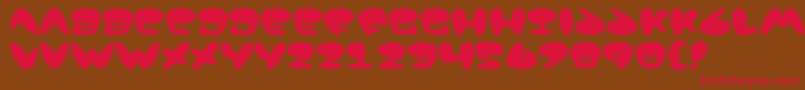 Jack Font – Red Fonts on Brown Background