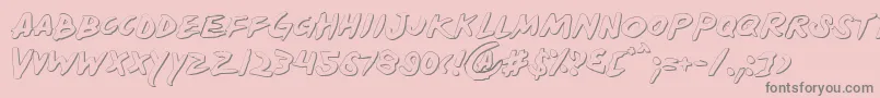 Шрифт Yellows – серые шрифты на розовом фоне