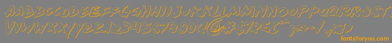 Шрифт Yellows – оранжевые шрифты на сером фоне