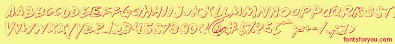 Yellows Font – Red Fonts on Yellow Background