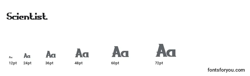 Scientist Font Sizes