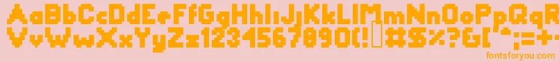 Yetbumbler Font – Orange Fonts on Pink Background