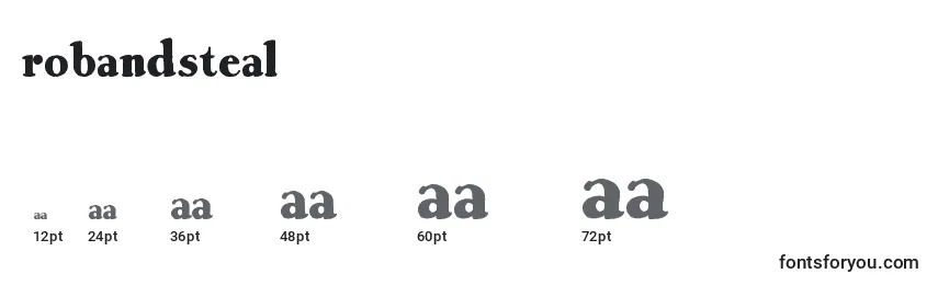RobAndSteal Font Sizes