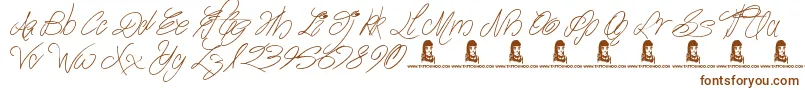 TheWaddys Font – Brown Fonts on White Background