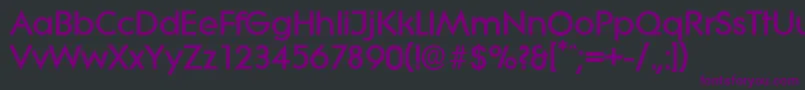 LiteraserialHeavyRegular Font – Purple Fonts on Black Background