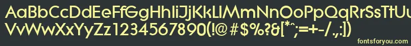 LiteraserialHeavyRegular Font – Yellow Fonts on Black Background