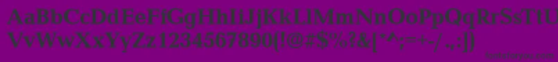 CanyonBold-Schriftart – Schwarze Schriften auf violettem Hintergrund