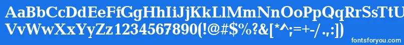 CanyonBold Font – White Fonts on Blue Background