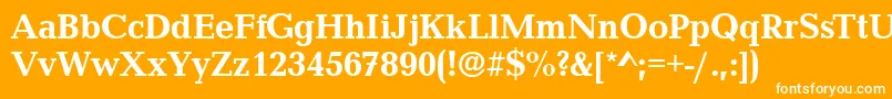 CanyonBold Font – White Fonts on Orange Background