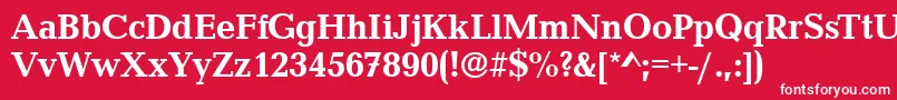 CanyonBold Font – White Fonts on Red Background