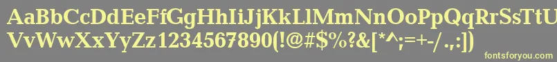 CanyonBold Font – Yellow Fonts on Gray Background