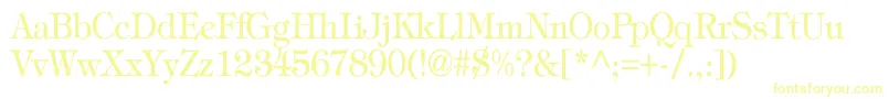 TiffanyNormalTh Font – Yellow Fonts