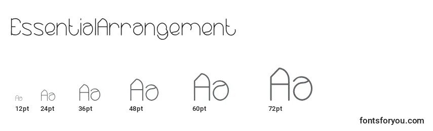 Größen der Schriftart EssentialArrangement (81560)