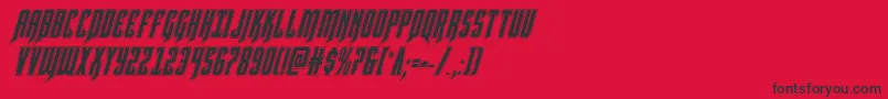 Hawkmoonacadital Font – Black Fonts on Red Background