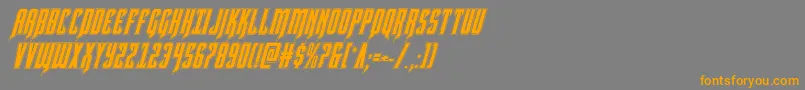 Шрифт Hawkmoonacadital – оранжевые шрифты на сером фоне