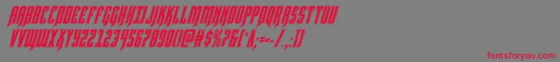 Шрифт Hawkmoonacadital – красные шрифты на сером фоне