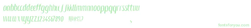 Salvesen-Schriftart – Grüne Schriften auf weißem Hintergrund