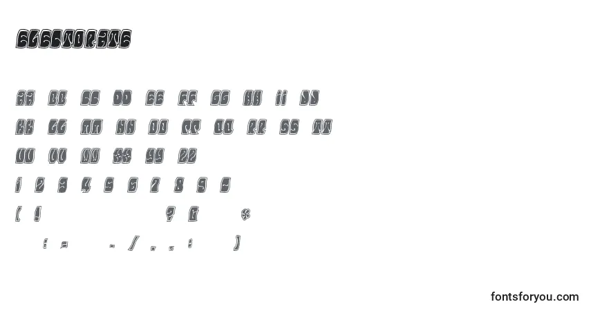 Czcionka Electorate – alfabet, cyfry, specjalne znaki