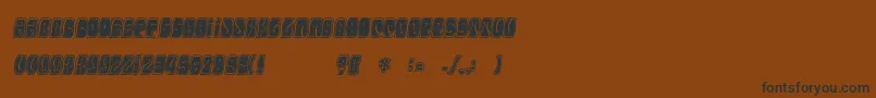 Electorate Font – Black Fonts on Brown Background