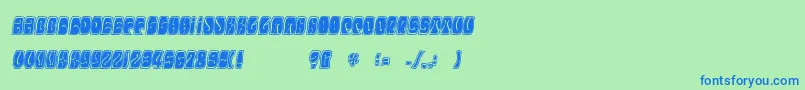 Weitere Informationen zur Electorate-Schriftart Electorate-Schriftart – Blaue Schriften auf grünem Hintergrund