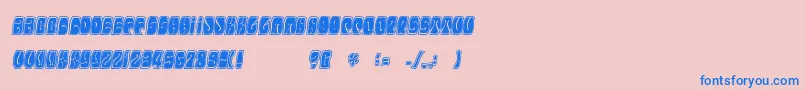 Electorate Font – Blue Fonts on Pink Background
