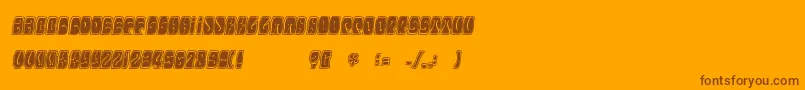 Weitere Informationen zur Electorate-Schriftart Electorate-Schriftart – Braune Schriften auf orangefarbenem Hintergrund