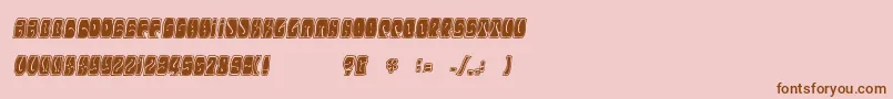 Electorate Font – Brown Fonts on Pink Background